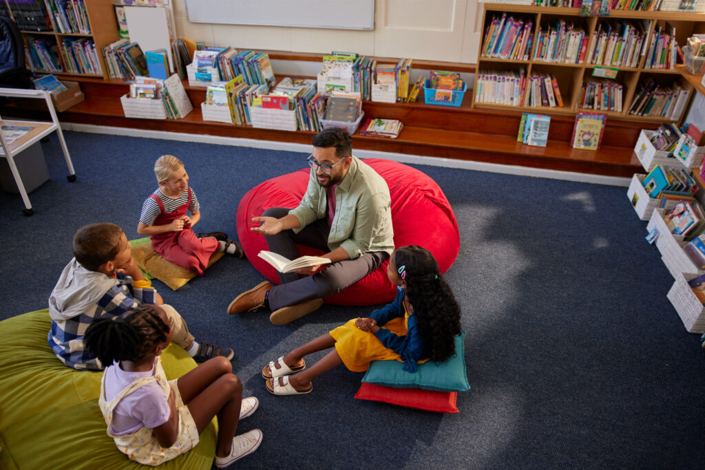 istock image of a teacher teaching a class